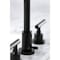 Kingston Brass FSC8930CML Manhattan Widespread Bathroom Faucet W/ Brass Pop-Up, Black FSC8930CML - alternate 2